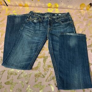 miss me size 31 Women's Blue Denim Jeans with embellishments